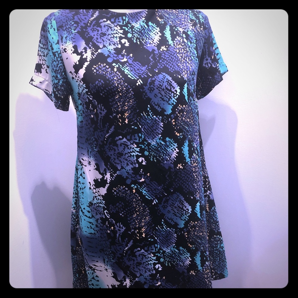 Snakeskin print dress